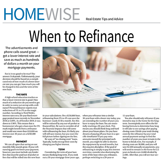 HomeWise — October 7, 2019