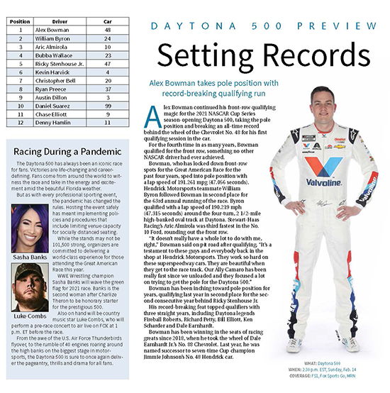 2021 Daytona 500 Preview Page