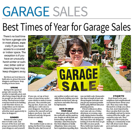 Garage Sale Page — August 16, 2021