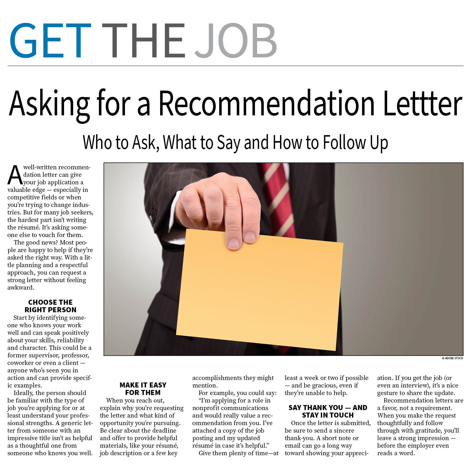 Get the Job Page —  January 5, 2026