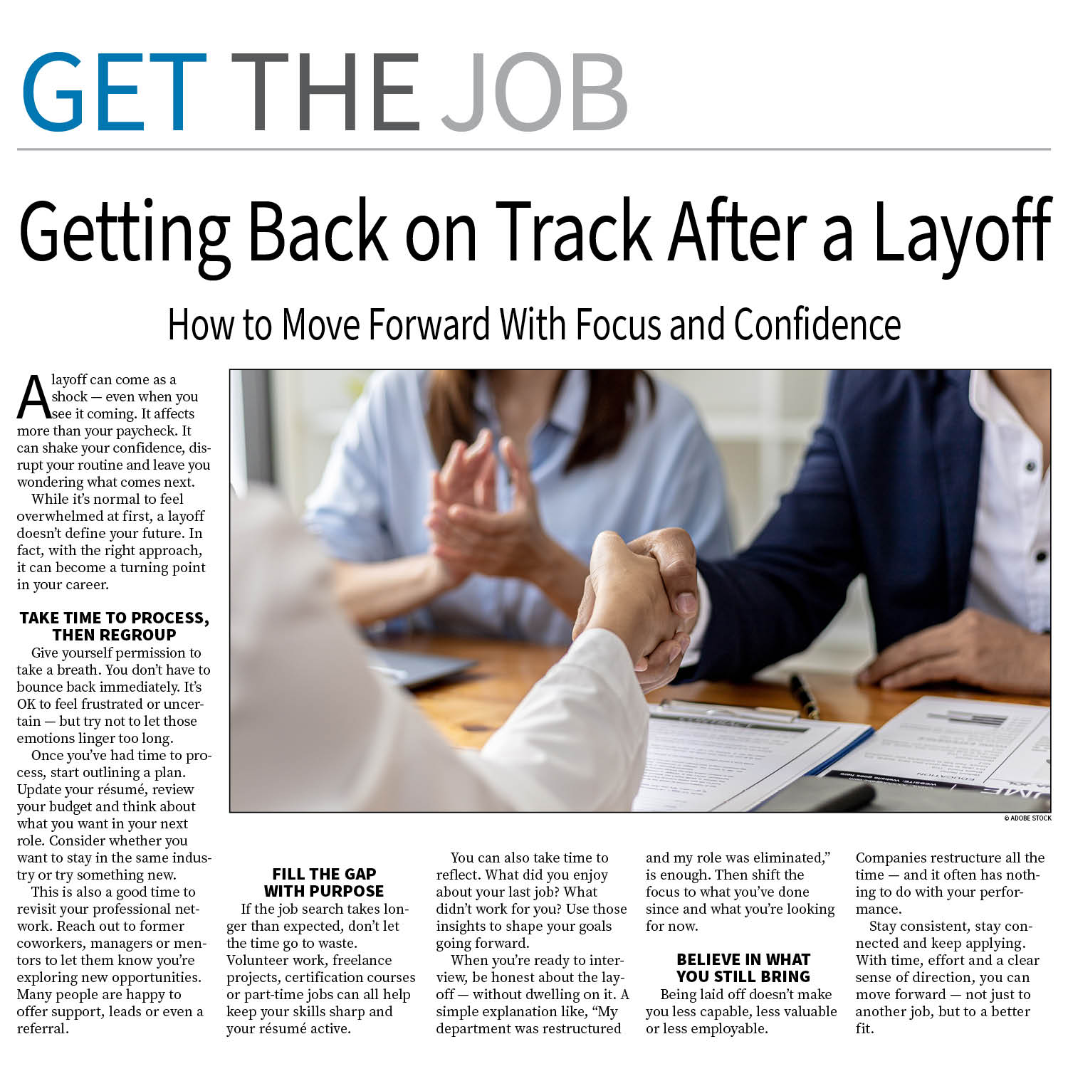 Get the Job Page —  January 19, 2026