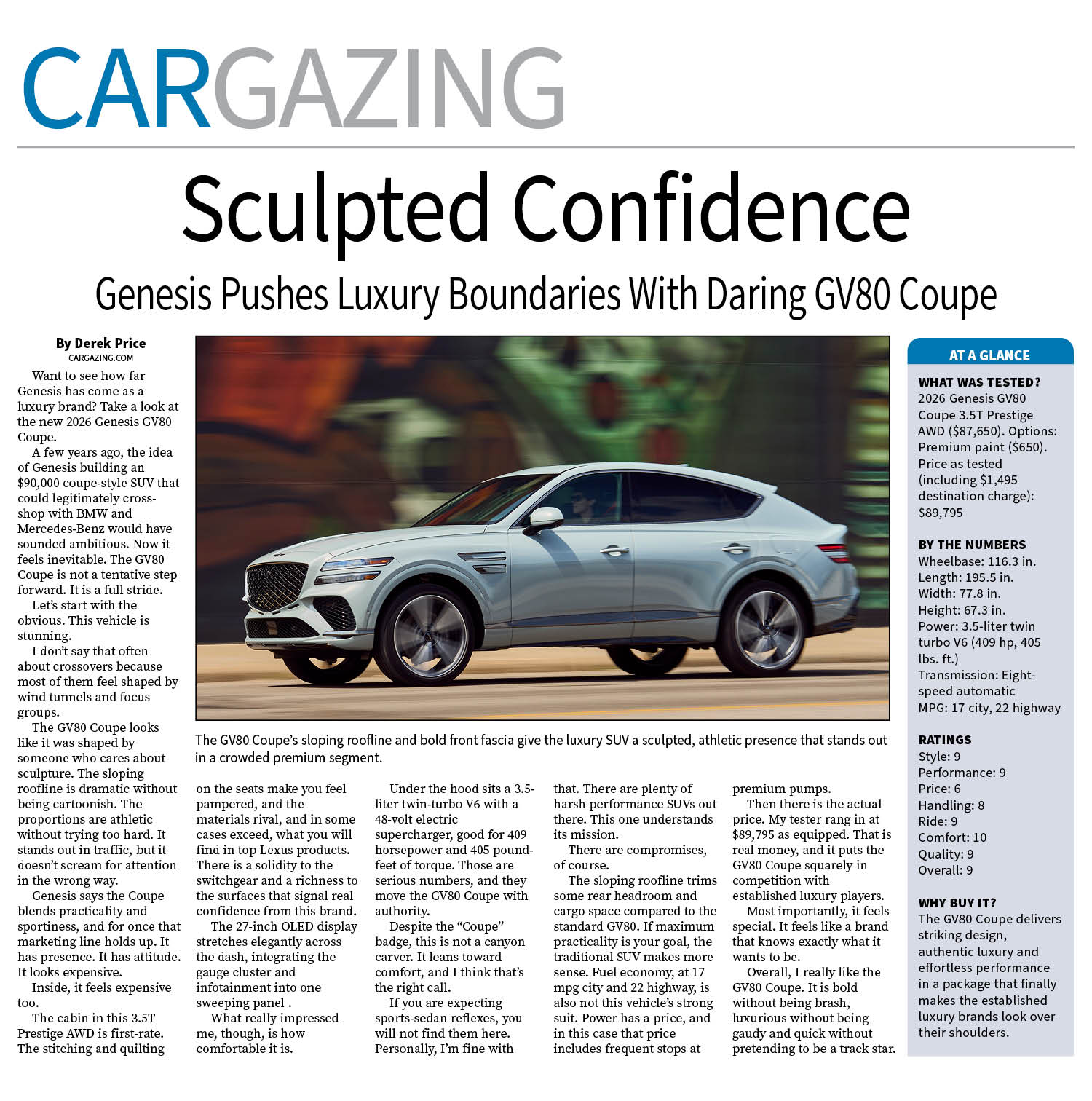 2026 Genesis GV80 Coupe