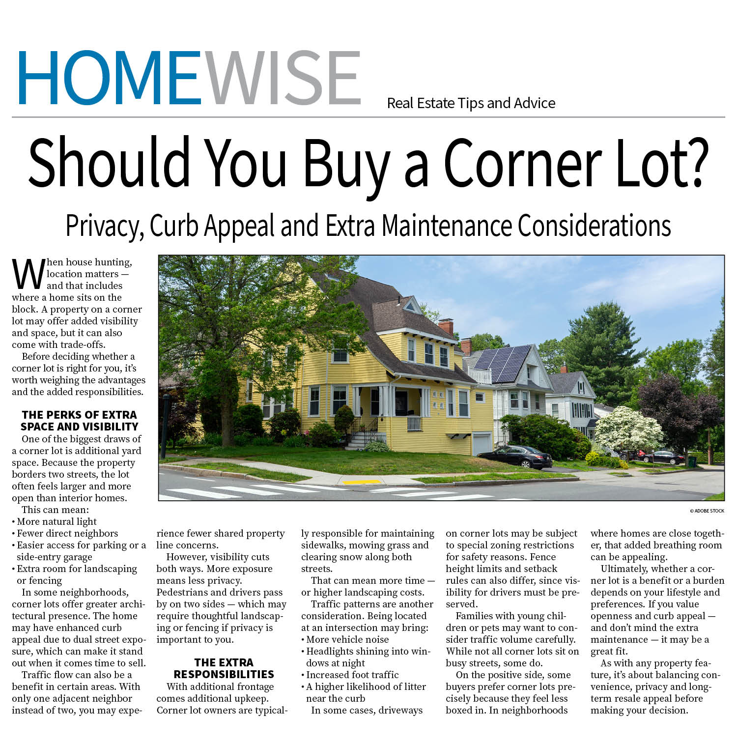 HomeWise Page — March 16, 2026