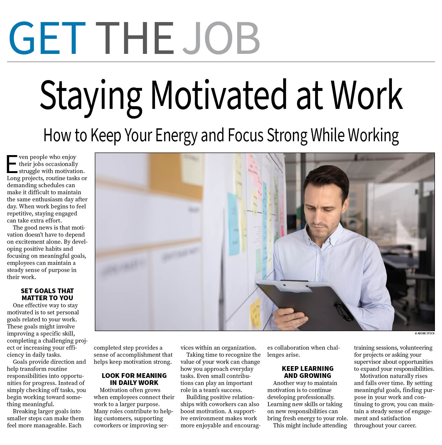 Get the Job Page —  March 23, 2026