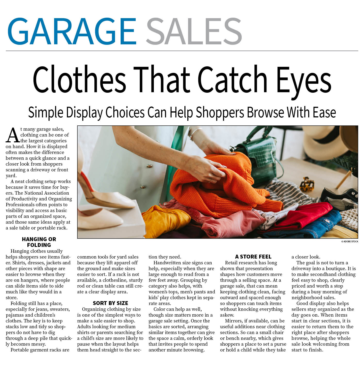 Garage Sale Page — April 13, 2026