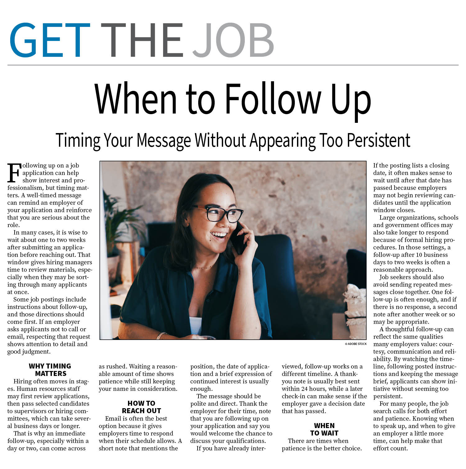 Get the Job Page —  May 25, 2026