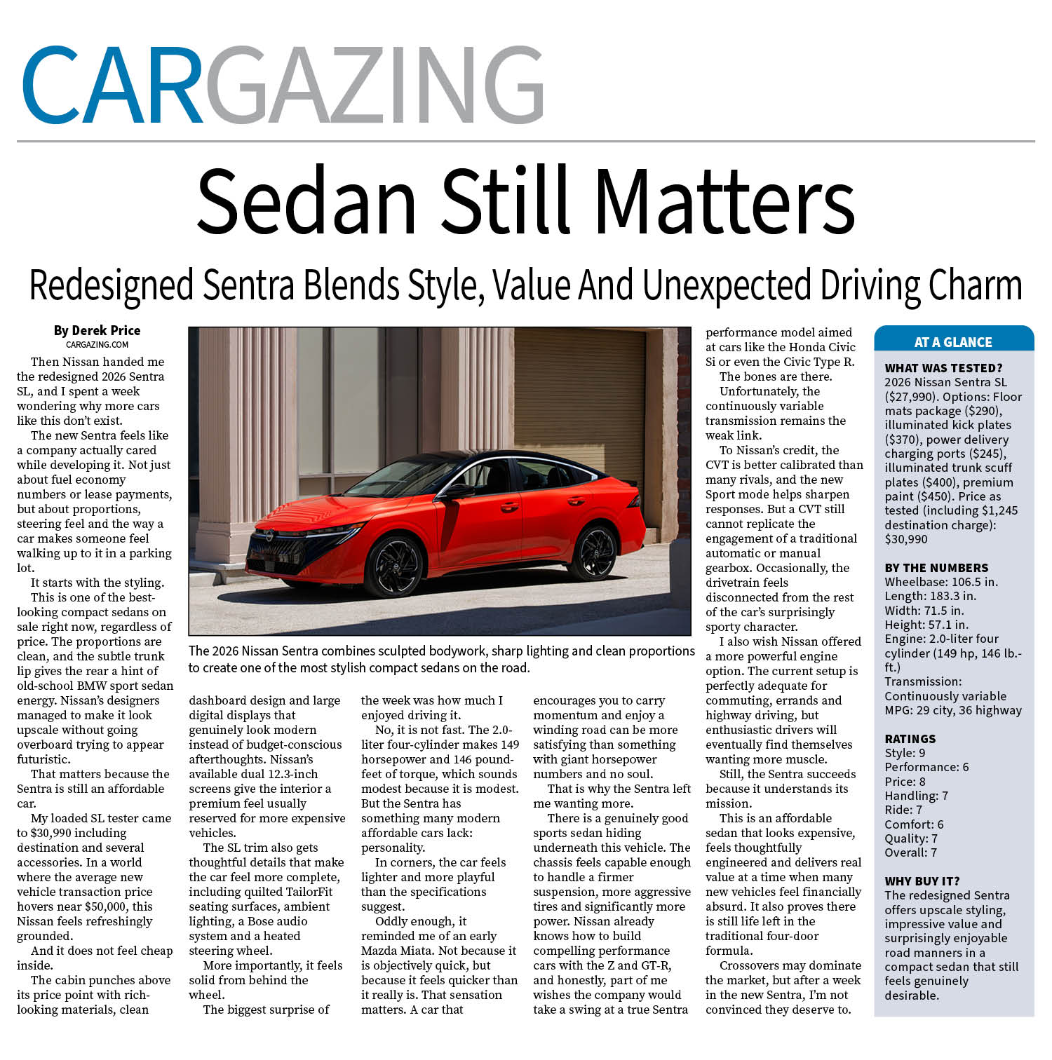 2026 Nissan Sentra