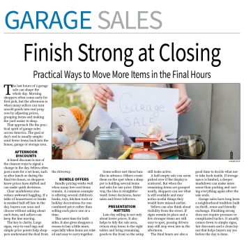 Garage Sale Page — June 22, 2026