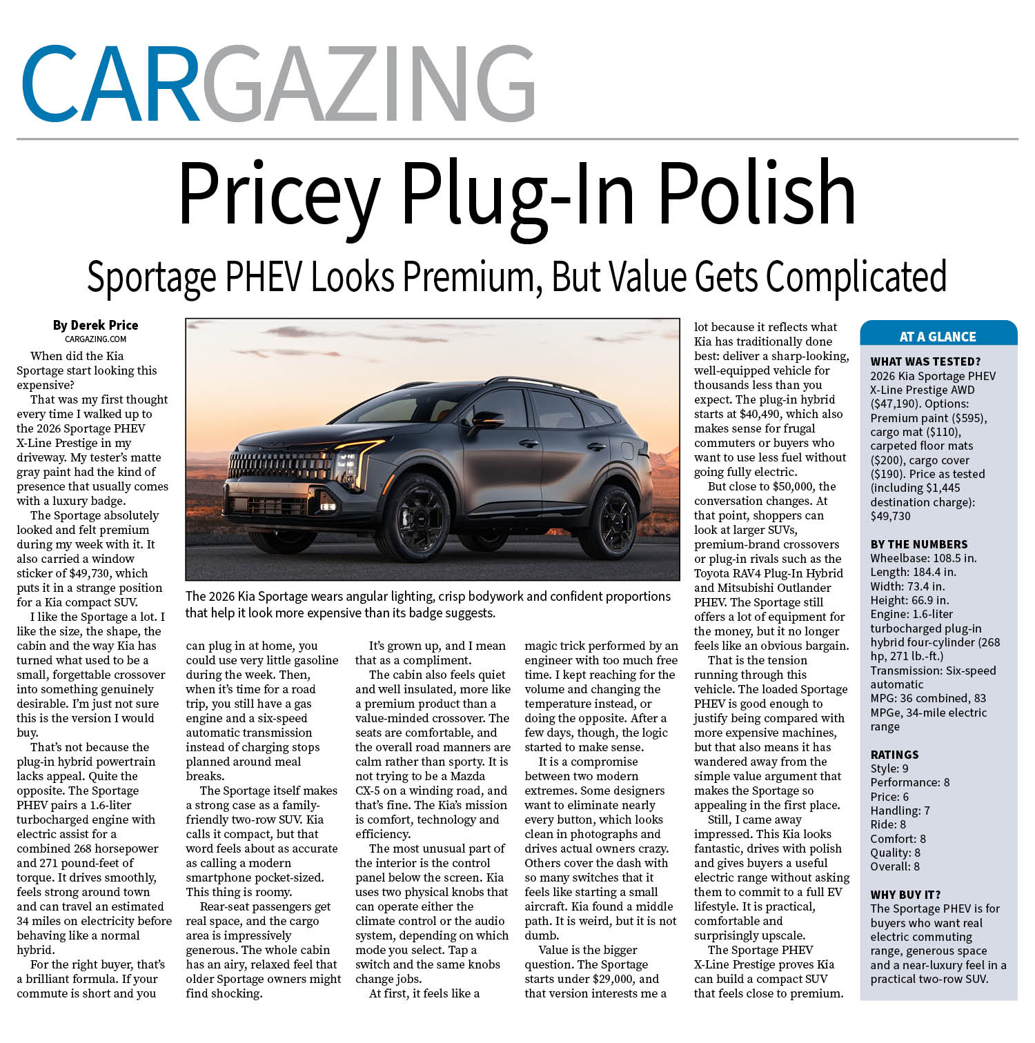 2026 Kia Sportage PHEV