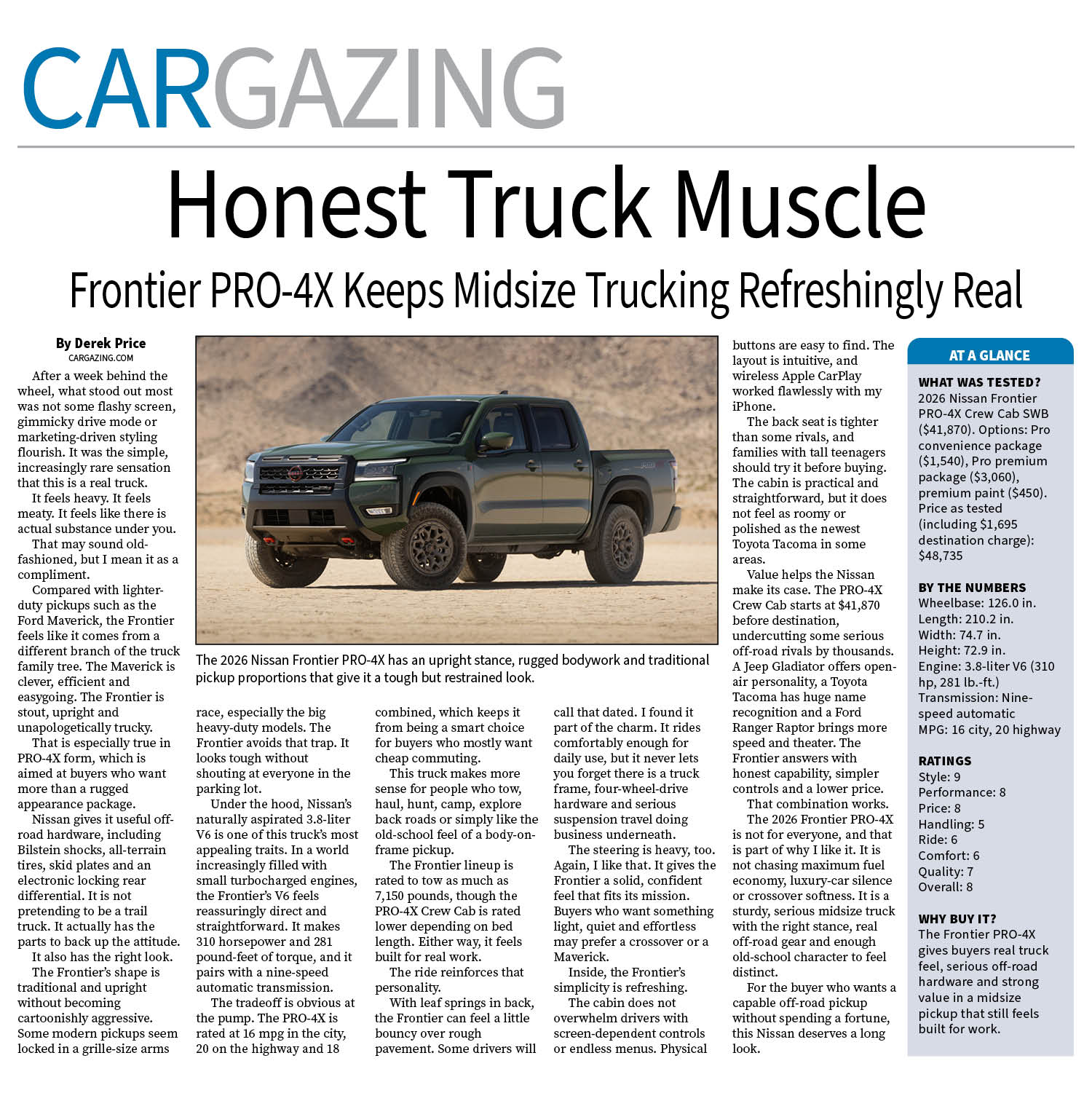 2026 Nissan Frontier