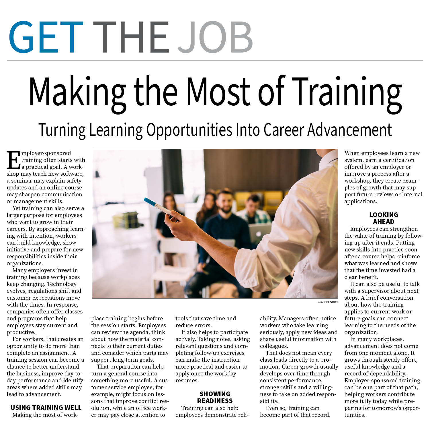 Get the Job Page —  July 27, 2026