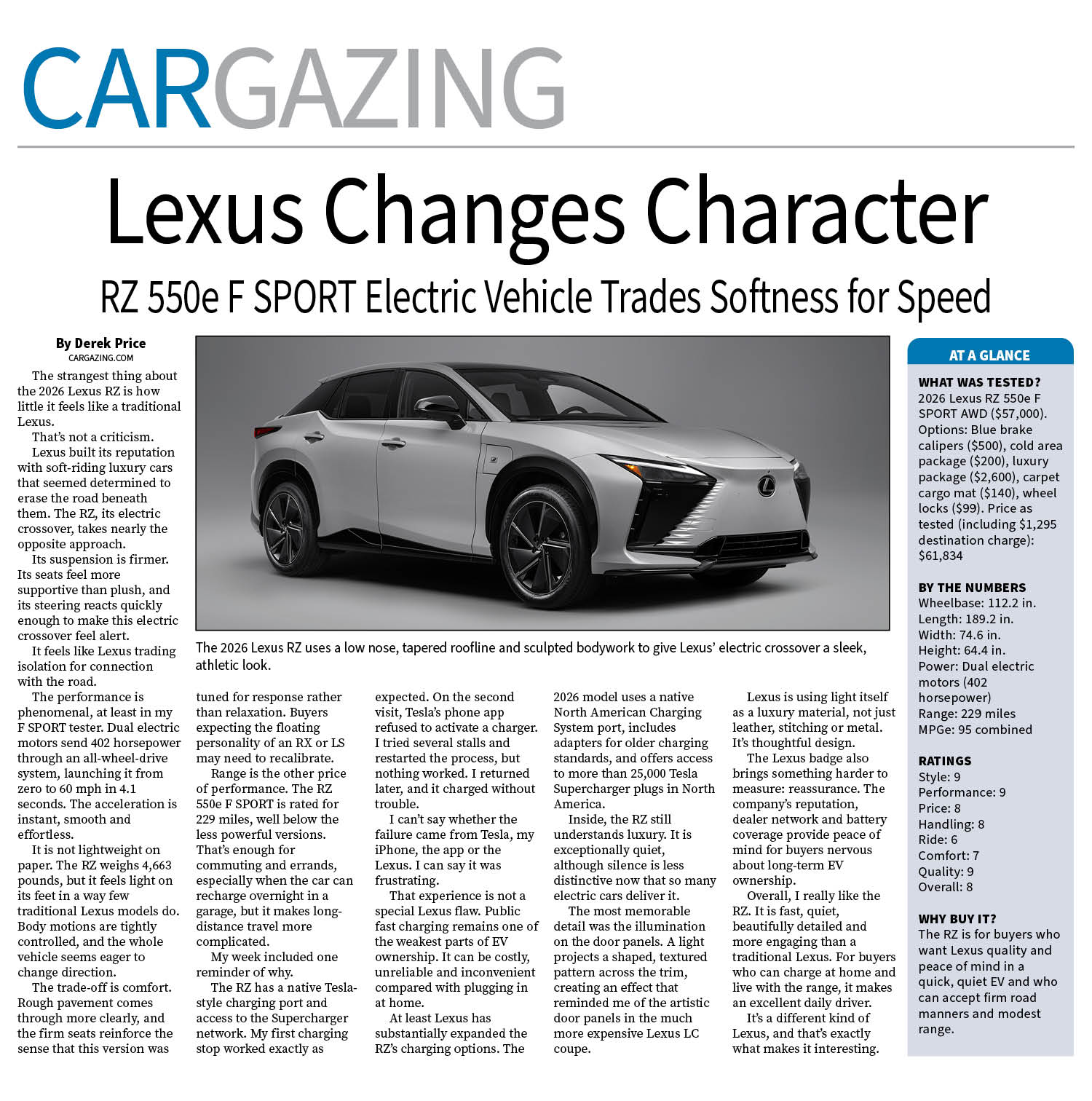 2026 Lexus RZ