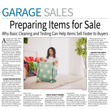 Garage Sale Page — August 17, 2026