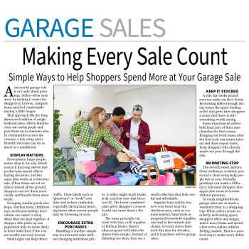 Garage Sale Page — August 31, 2026