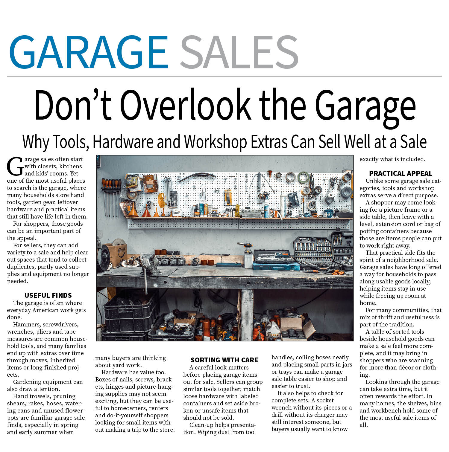 Garage Sale Page — September 7, 2026