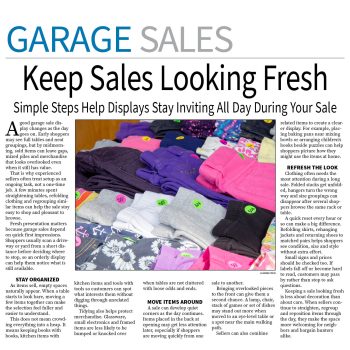 Garage Sale Page — September 21, 2026
