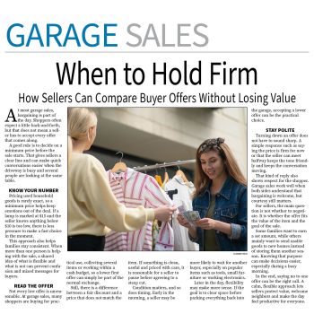 Garage Sale Page — September 28, 2026