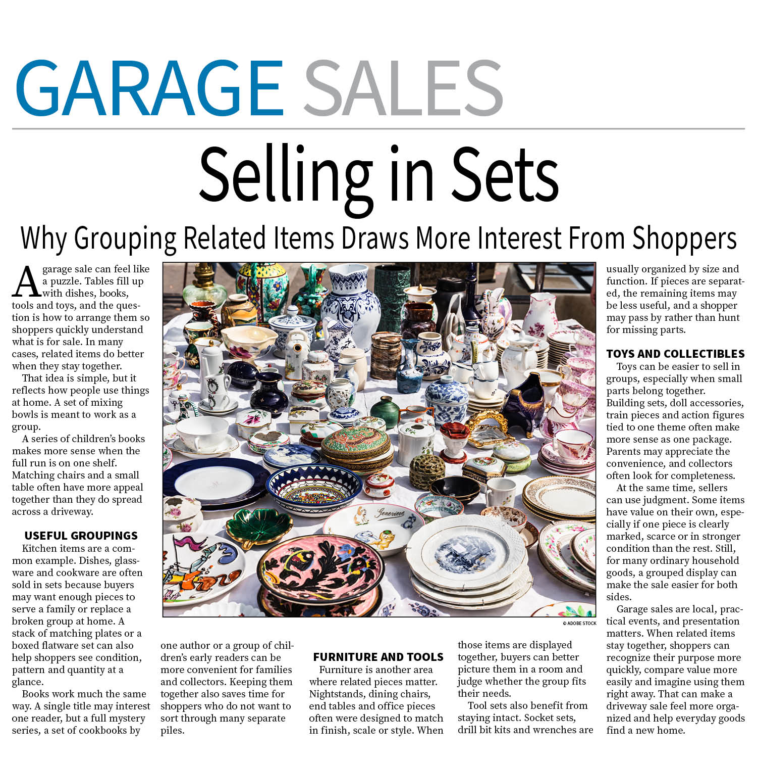 Garage Sale Page — October 26, 2026